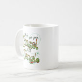 もつれのクリスマスのギフトのあなたのチンサルを得ないで下さい コーヒーマグカップ (正面左)