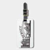 もつれのシドニー ラゲッジタグ (正面縦)