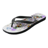 もつれカラフルた離れ、中心の配置 ビーチサンダル (アングル)