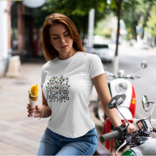 もつれクリスマスライト引用文 Tシャツ