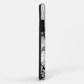 、もつれジア落書きされる、名前入りな黒い及び白04 Case-Mate iPhoneケース (裏面/右)