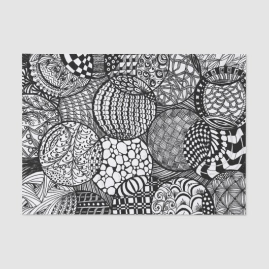 もつれデザインティッシュペーパー 薄葉紙 (正面)