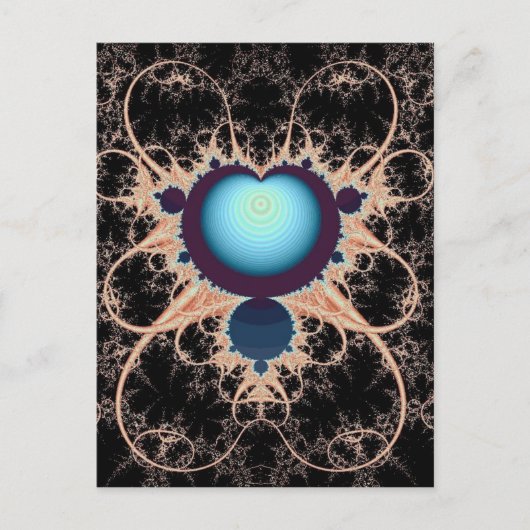 もつれハートはがき ポストカード (正面)