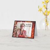 もつれユーモアのあるたグリーティングカードのホリデーティンゼル カード (黄色い花)