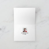 もつれユーモアのあるたグリーティングカードのホリデーティンゼル カード (内部)