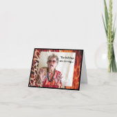 もつれユーモアのあるたグリーティングカードのホリデーティンゼル カード (正面)