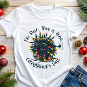 もつれ光すべてがクリスマス素晴らしである トライブレンドTシャツ