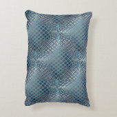 もつれ描た魚釣り網のように見えるシアン アクセントクッション (裏面(縦))