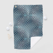 もつれ描た魚釣り網のように見えるシアン ゴルフタオル (インサイチュ)