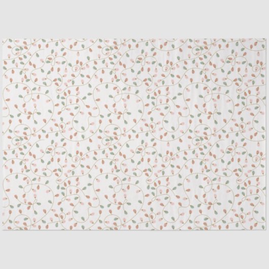 もつれ色のクリスマスライトホワイトクリスマス 薄葉紙 (正面)