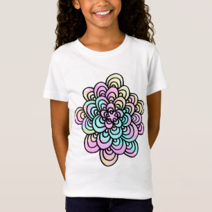 もつれ花デザインガールズシャツ Tシャツ