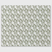 もつれ葉た小枝の植物園の小さな花 ラッピングペーパー (フラット)