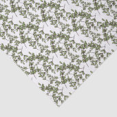 もつれ葉た小枝の植物園の小さな花 薄葉紙 (詳細)