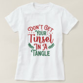 もつれ込むな Tシャツ (デザイン正面)