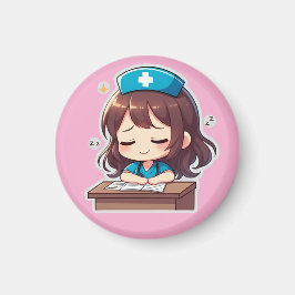 もとからあるちび看護師 - ちょっと疲れた マグネット