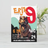 ものすごいTレックス轟音誕生日招待状 招待状 (スタンド正面)