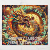 「ものすごく強くなれ。「龍を受け入れよ。」 旧正月 ビールラベル (シングルラベル)