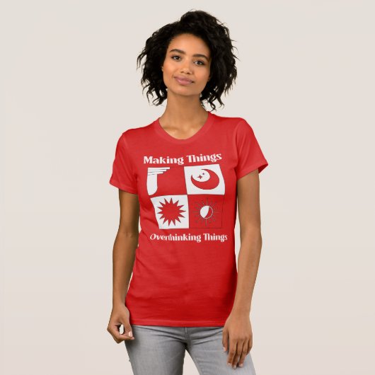 ものづくりに没頭するあまり考えすぎてしまう人へ Tシャツ (正面フル)