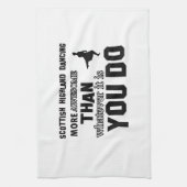 ものは何でもより素晴らしいスコットランドの高地のダンス キッチンタオル (縦)