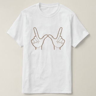 ものは何でも! (手の印) 90s大衆文化のグラフィック tシャツ