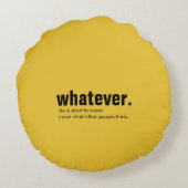 ものは何でも。 emoji ラウンドクッション (裏面)