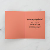 もはやおもしろい先生の汚い顔は卒業 カード (内部)