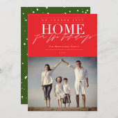 もはや休暇の写真のための家ではないおもしろい シーズンカード (正面/裏面)