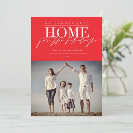 もはや休暇の写真のための家ではないおもしろい シーズンカード (スタンド正面)