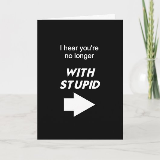 もはや愚かと カード (正面)