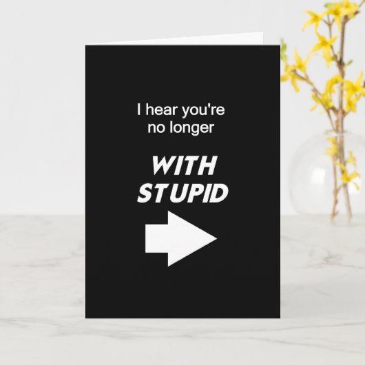 もはや愚かと カード (黄色い花)