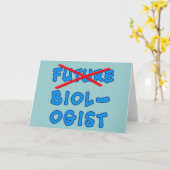 もはや未来の生物学者の卒業デザイン カード (黄色い花)