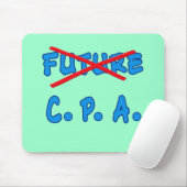 もはや未来のCPAの卒業のデザイン マウスパッド (マウス)