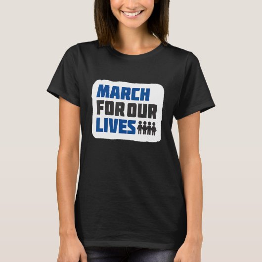 もはや沈黙は銃の暴力を十分に終わらせる Tシャツ (正面)