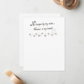 もはや私の側では、永遠に私のハート ノートカード (正面/裏面インサイチュ)