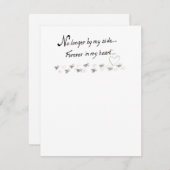 もはや私の側では、永遠に私のハート ノートカード (正面/裏面)