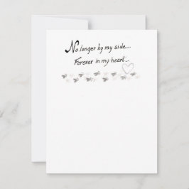 もはや私の側では、永遠に私のハート ノートカード