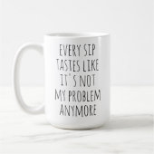 もはや私の問題は退職おもしろいのカスタム コーヒーマグカップ (左)