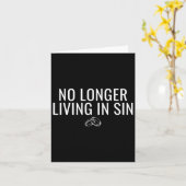 もはや罪の新婦の結婚おもしろいに住んでいない カード (黄色い花)