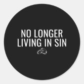 もはや罪の新婦の結婚おもしろいに住んでいない ラウンドシール (正面)