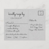 もはや2つではなく1つの肉ではない～聖なる書物、 経典～ウェディングRSVP インビテーションポストカード (裏面)