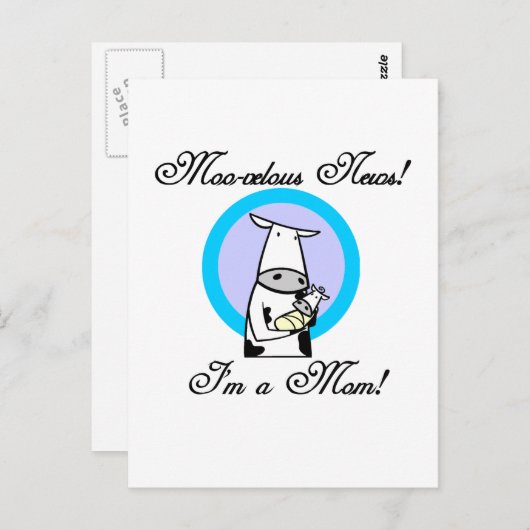 もふぉ最高の新米ママTシャツとギフト ポストカード (正面/裏面)