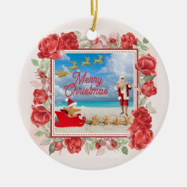 もふもふと明るいクリスマス セラミックオーナメント