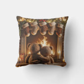 もふもふのクリスマステディベア クッション (裏面)