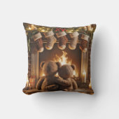 もふもふのクリスマステディベア クッション (正面)