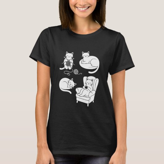 もふもふネコ Tシャツ (正面)