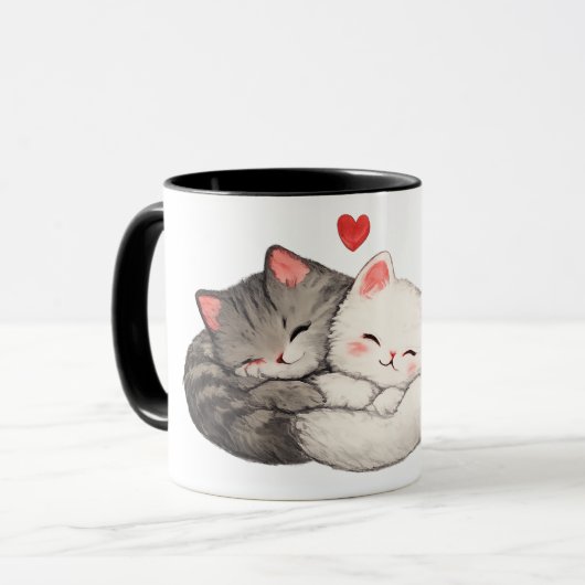 もふもふ子猫ラブマグ マグカップ (正面左)