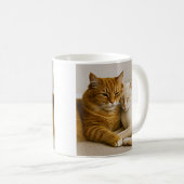 もふもふ猫友達マグ コーヒーマグカップ (正面右)