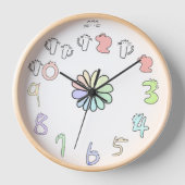 もふ時計 壁時計 (正面)