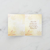 もみじのウェディング お礼 サンキューカード (内部)