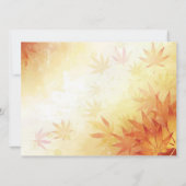 もみじのウェディング 招待状 (裏面)